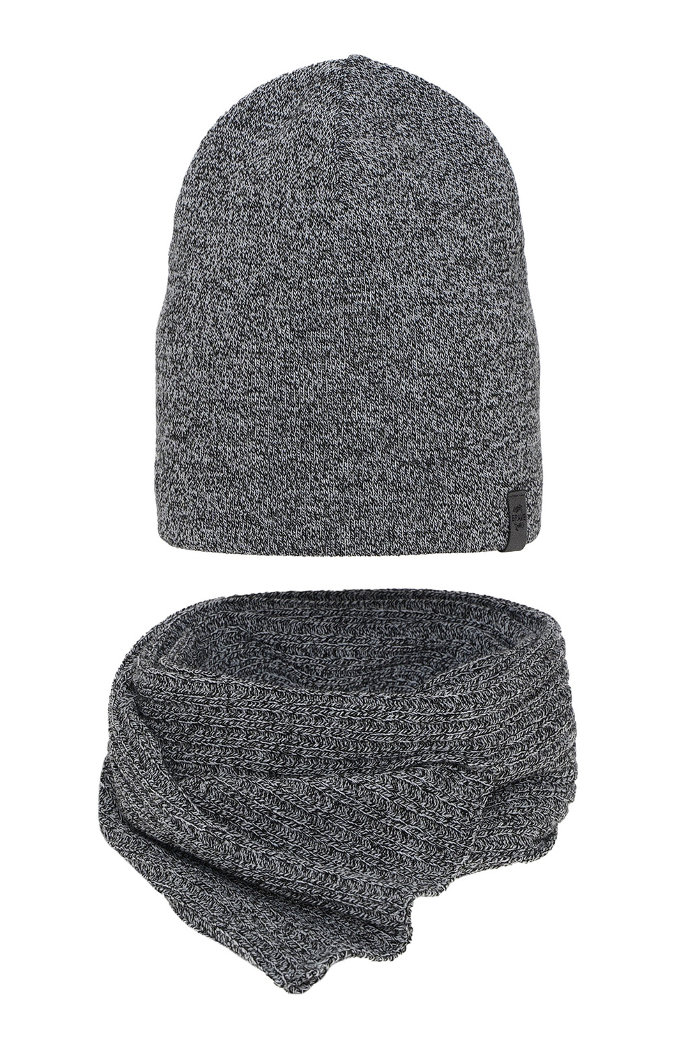 Zimný pánsky set: čiapka a šál sivá Mores