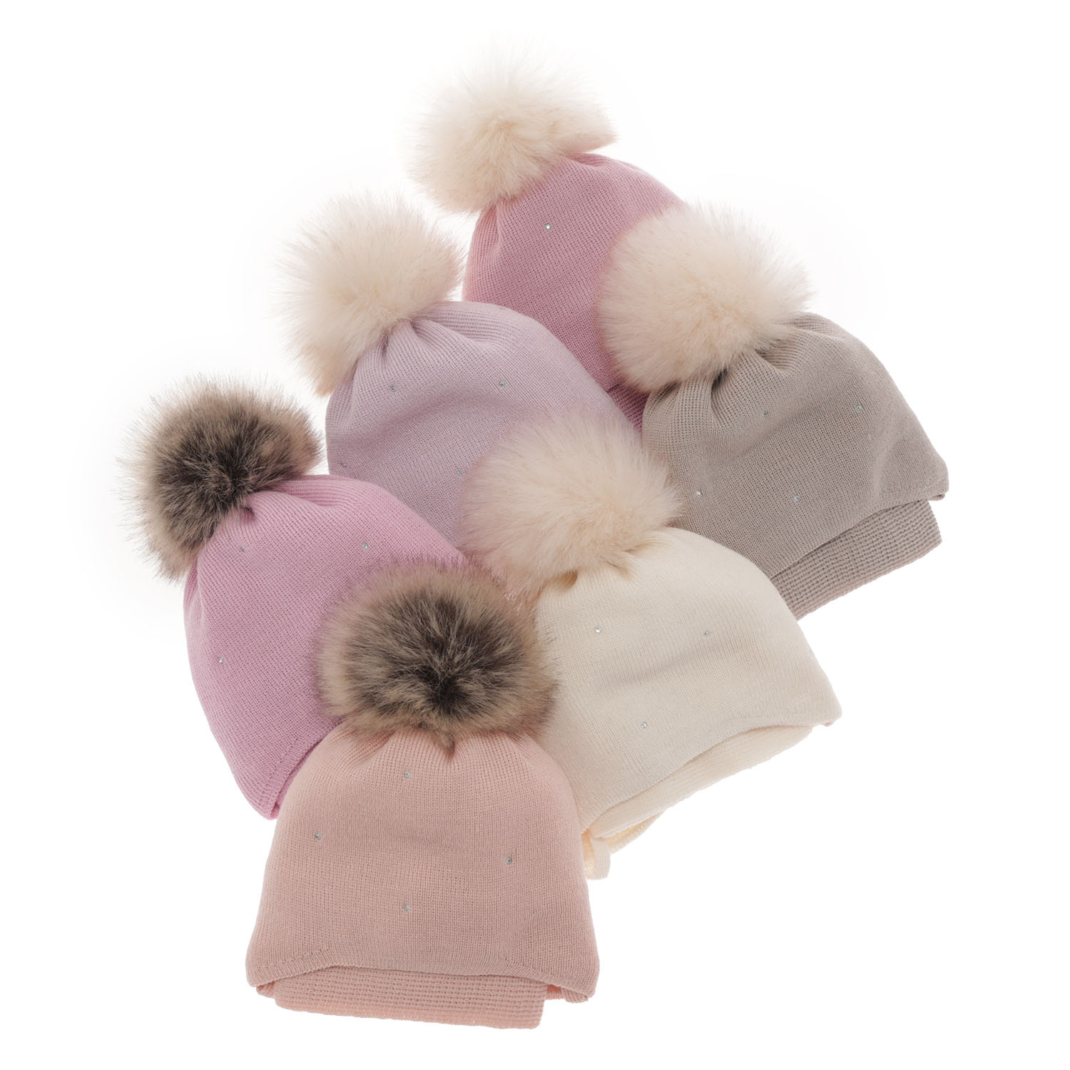 Komplet zimnej dívčej: čiapka a šálka fialový merino vlna Rosalina