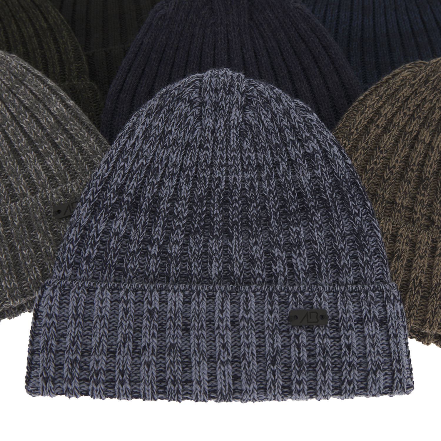 Pánska zimná čiapka tmavomodrá merino vlnená Timon