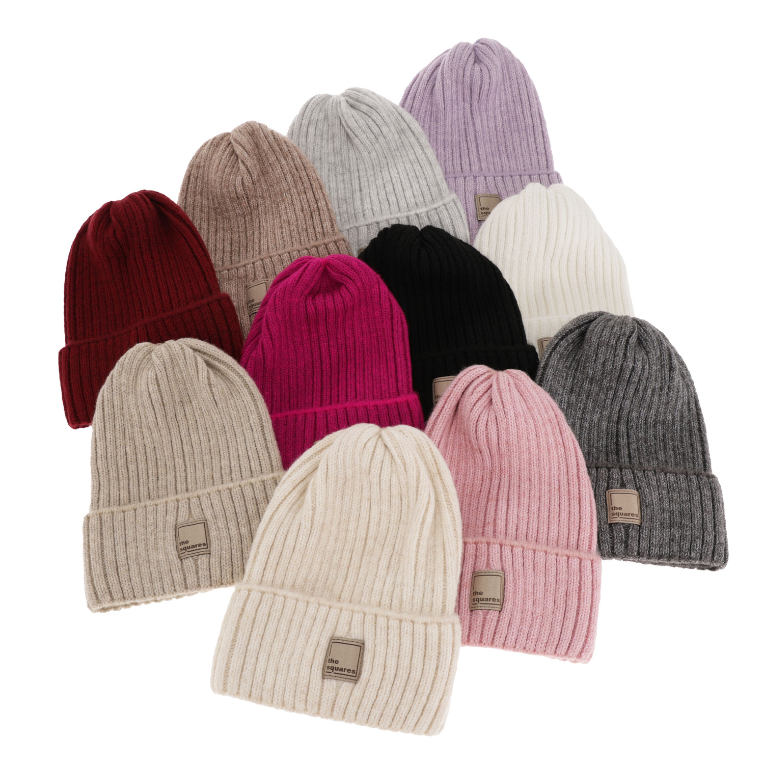 Dámska zimná čiapka fialová merino vlnená Benedetta