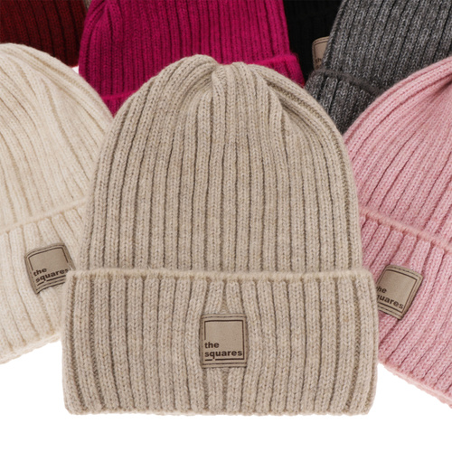 Dámska zimná čiapka šedá merino vlnená Benedetta