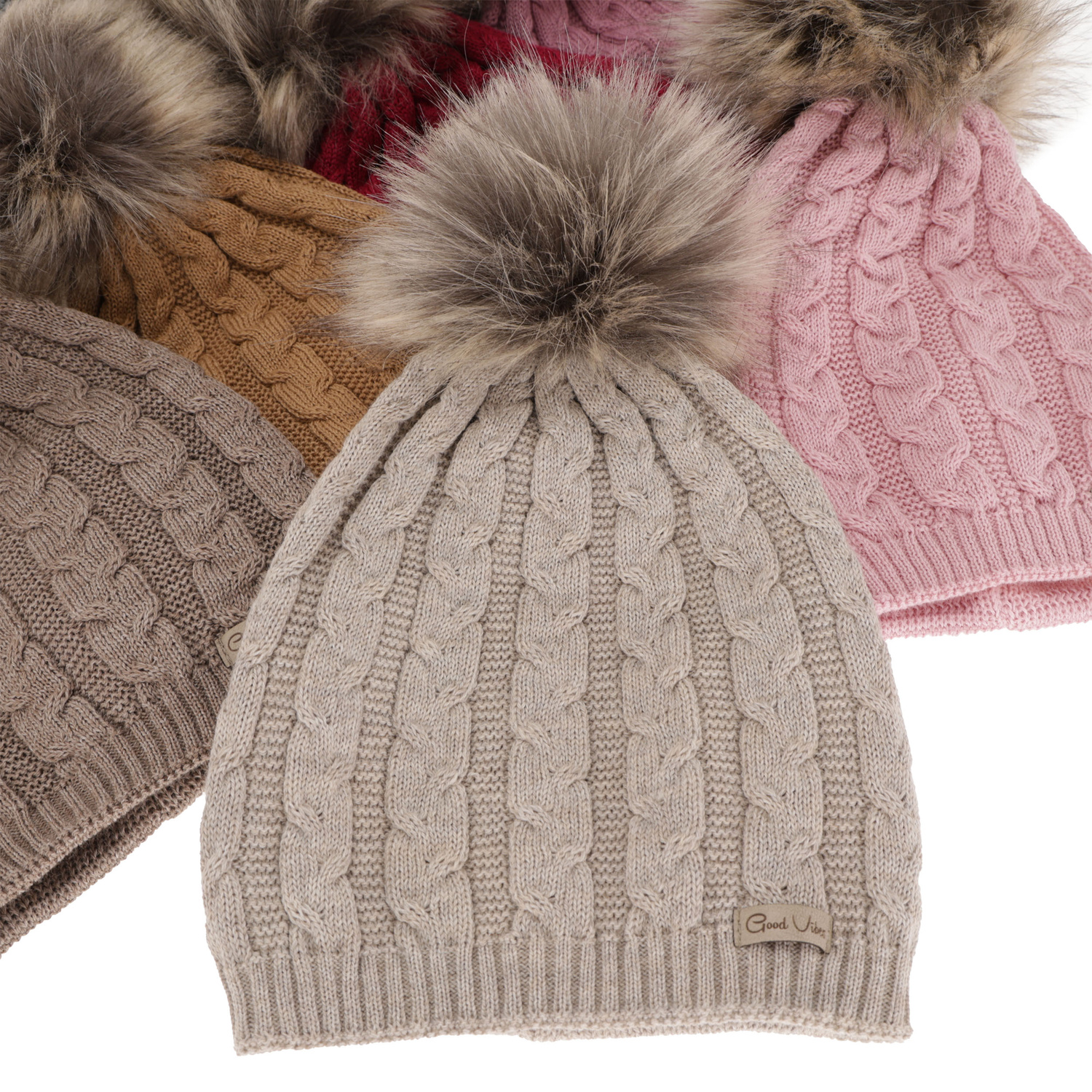 Dámska zimná čiapka zelená merino vlnená Bafi