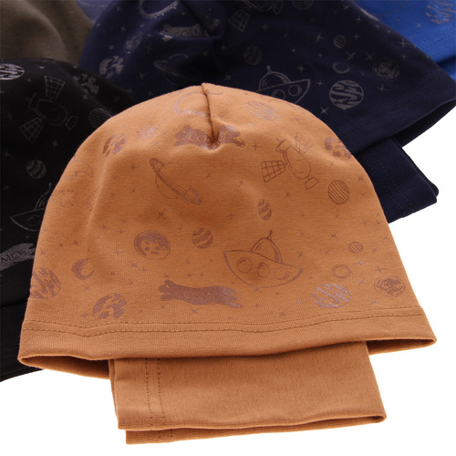 Jesenný/jarný chlapčenský set: čiapka a tunel camel Kosmos