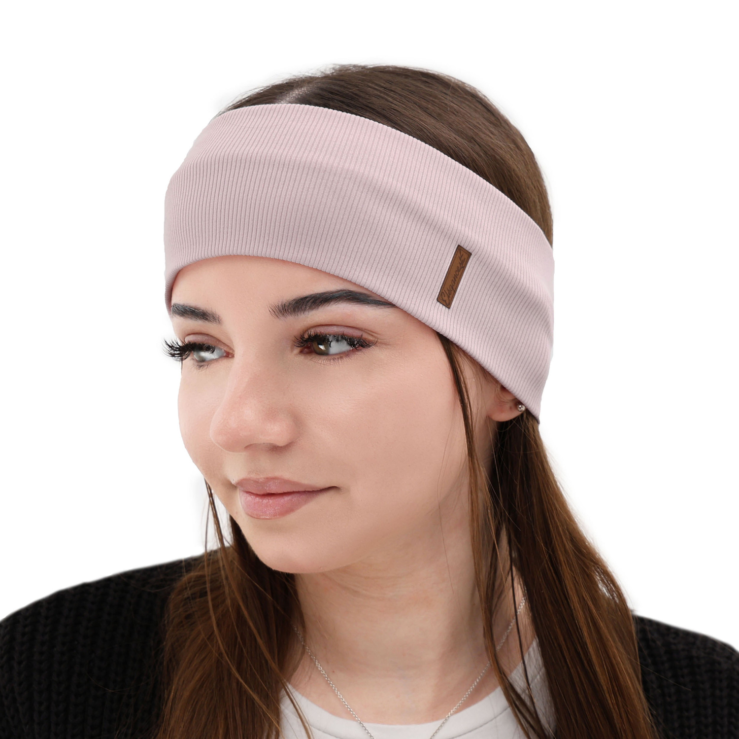 Dámska podzimní/jarní čelenka, fialová, bavlnená Sharon