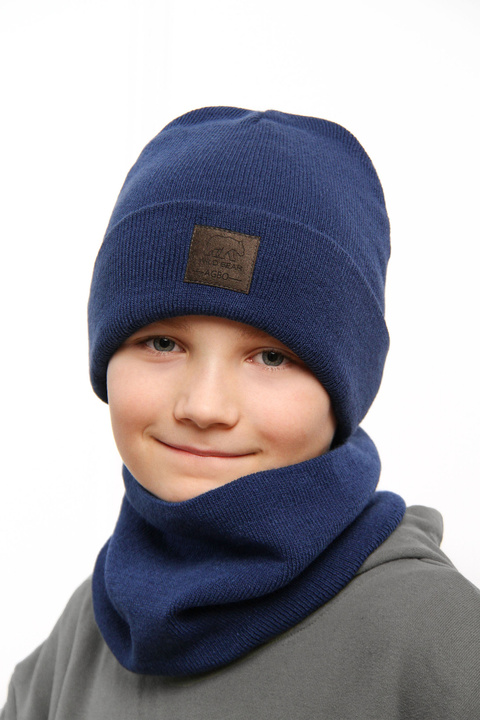 Detská zimná čiapka medová Smerf