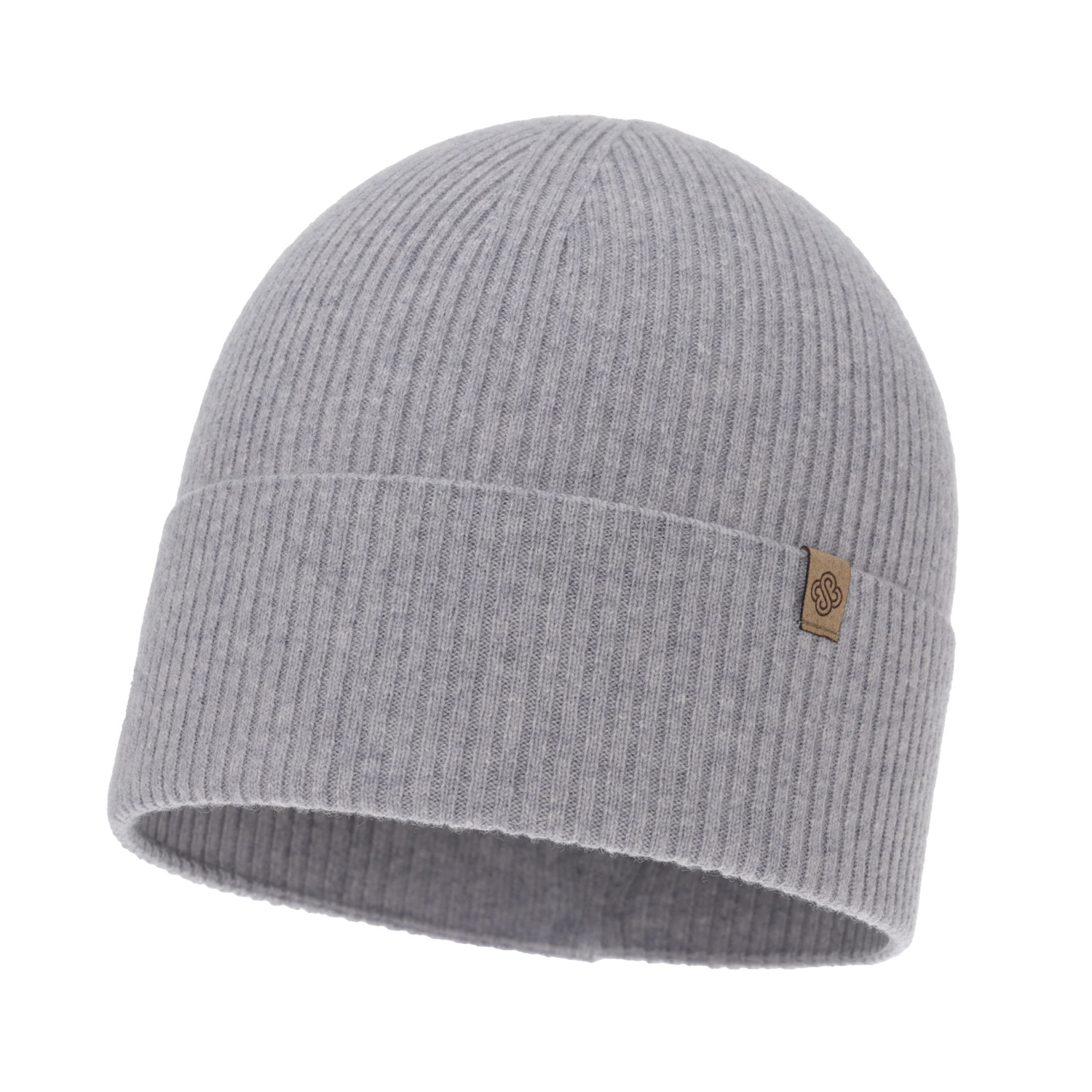 Dámská podzimní/zimná čiapka, šedá, s merino vlnou s kašmírom, Alineta