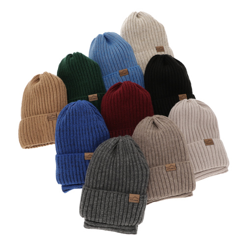 Komplet zimný chlapčenský: čiapka a tunel tmavě modrý merino vlna Karmin