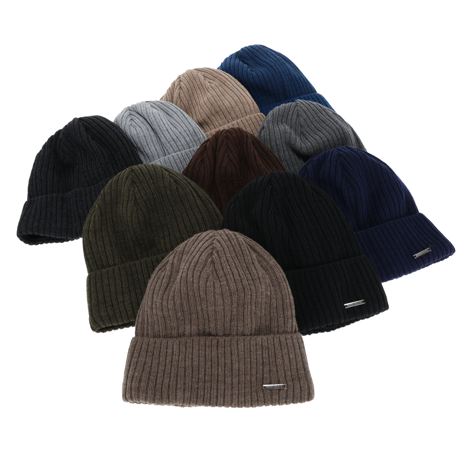Pánská zimní čiapka, khaki, s merino vlnou, Baltor