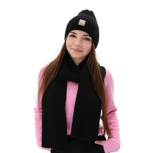 Dámska zimná šatka šedá vlna Loretta