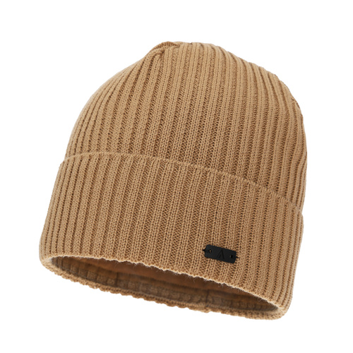 Pánska zimní čepice, camel, s merino vlnou, Jeffrey