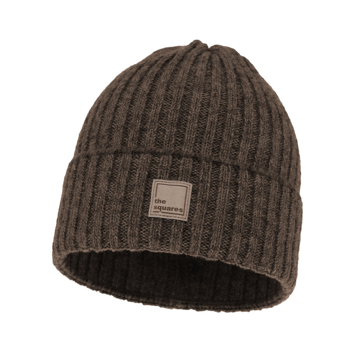 Dámská zimná čiapka, hnedá, s merino vlnou, Benedetta