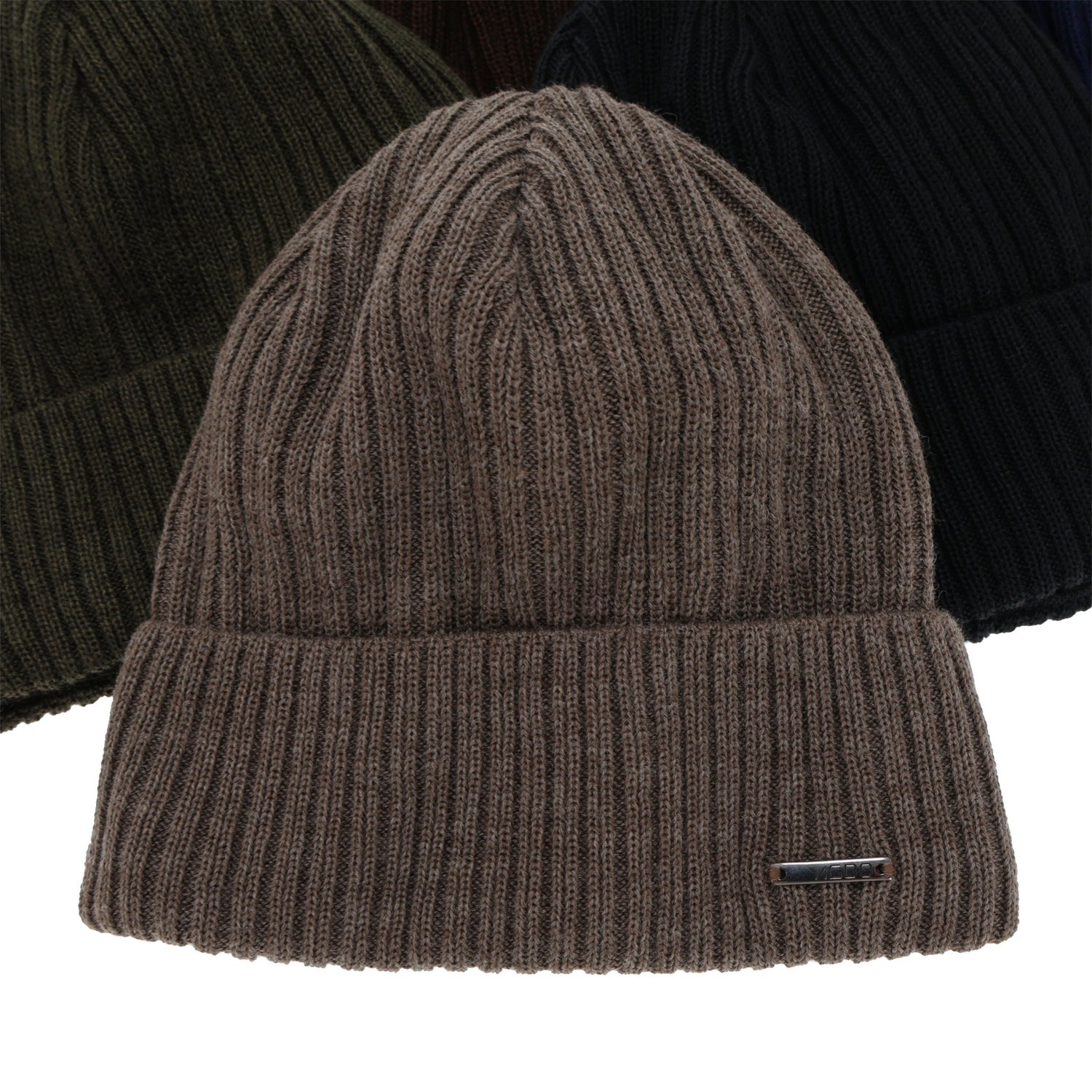 Pánská zimní čiapka, khaki, s merino vlnou, Baltor