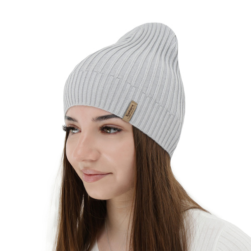 Dámská jarná, jesenná čiapka, s bavlnou, fialová, Mirona