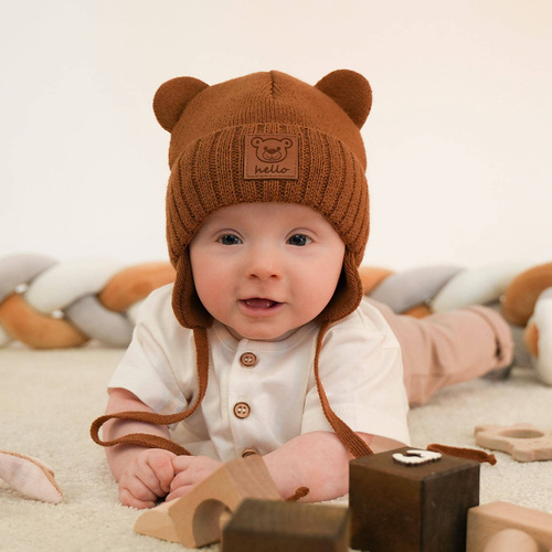 Zimný set pre chlapcov: čiapka a šál svetlomodrý Petit