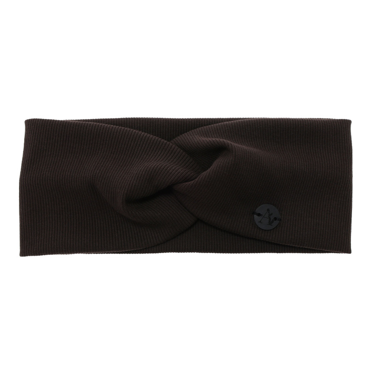 Dámská podzimní, jarní čelenka, hnedá, bavlnená, Auri