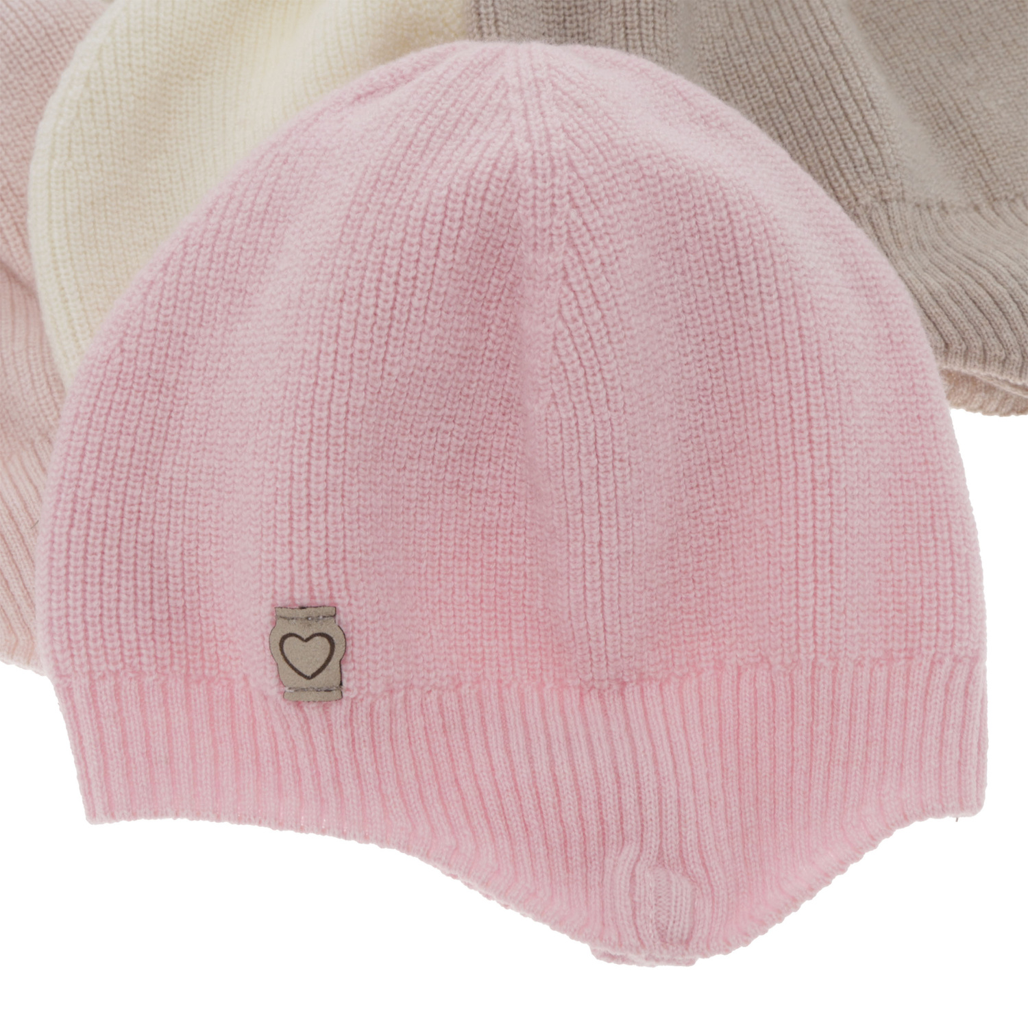 Dívčí podzimní/jarní čiapka, krémová, merino vlna s kašmírom, zaväzovacia, Orida