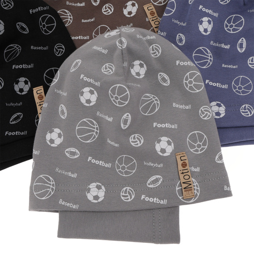 Jesenný/jarný chlapčenský set: čiapka a tunel tmavě modrý Paolo