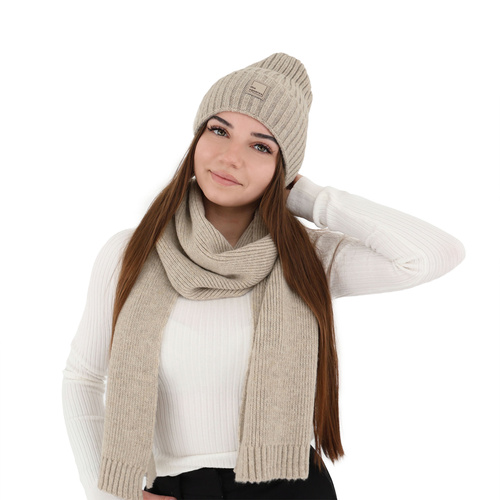 Dámska zimná šatka růžová vlna Loretta