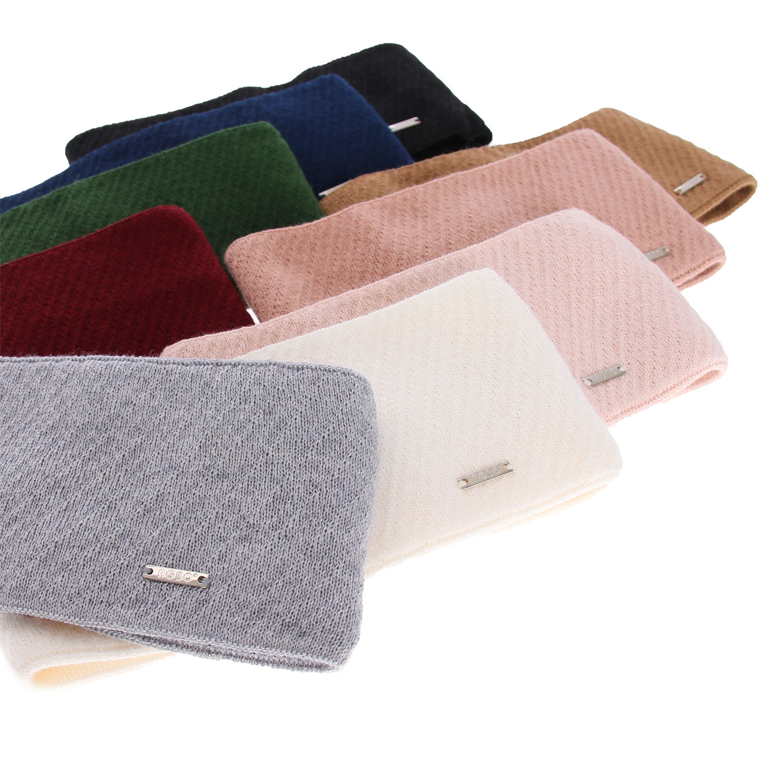 Dámska zimná čelenka béžová merino vlnená Katrina