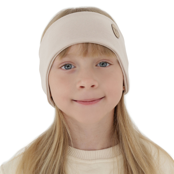 Dievčenská jesenná/jarná čelenka, béžová Maranta