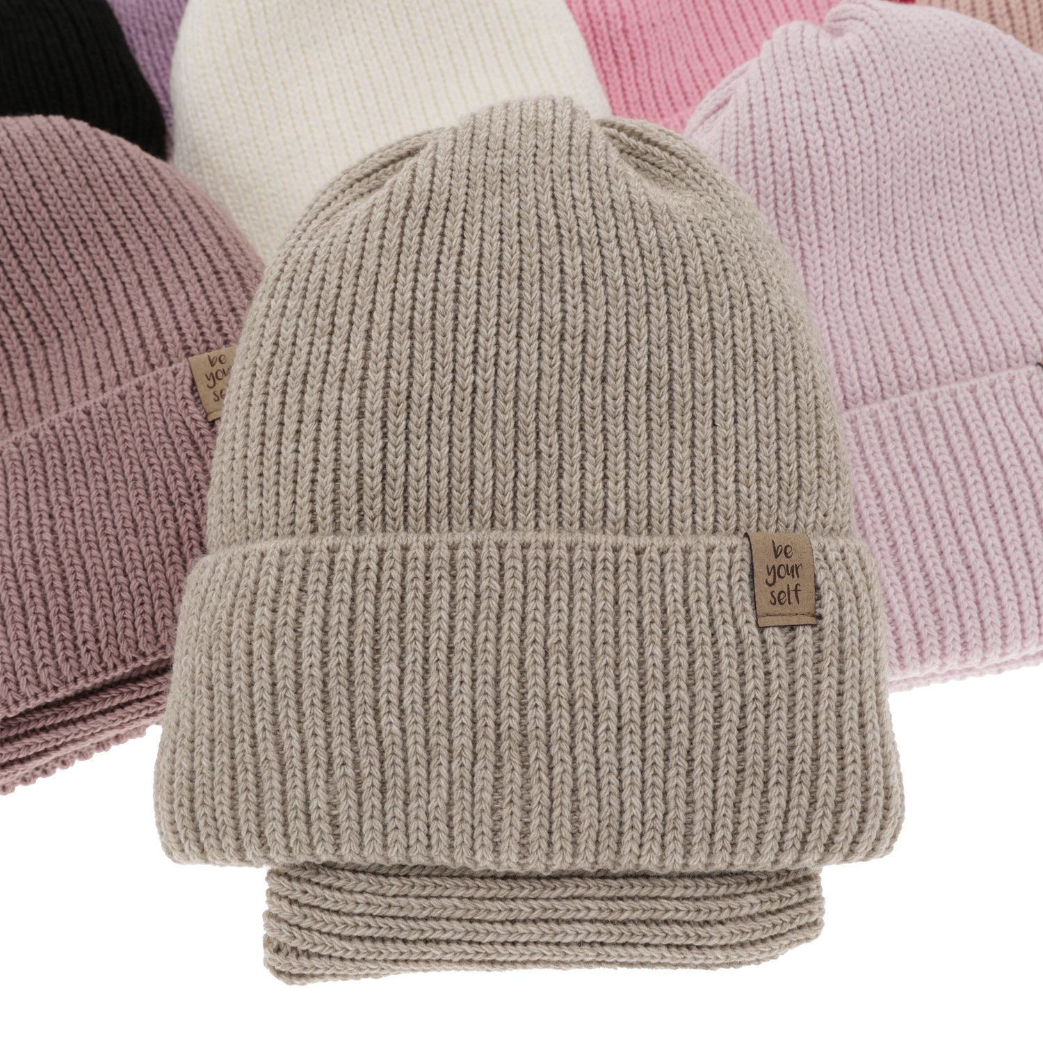 Komplet zimnej dívčej: čiapka a tunel černý Edera