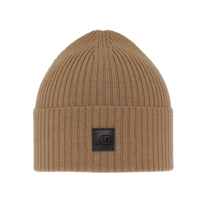 Pánska jarná- zimná čiapka camel 100% extra fine merino vlněná Matias