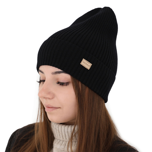 Dámská zimná čiapka, zimná/jarná, svetloružová, 100 % merino vlnená, Sophie