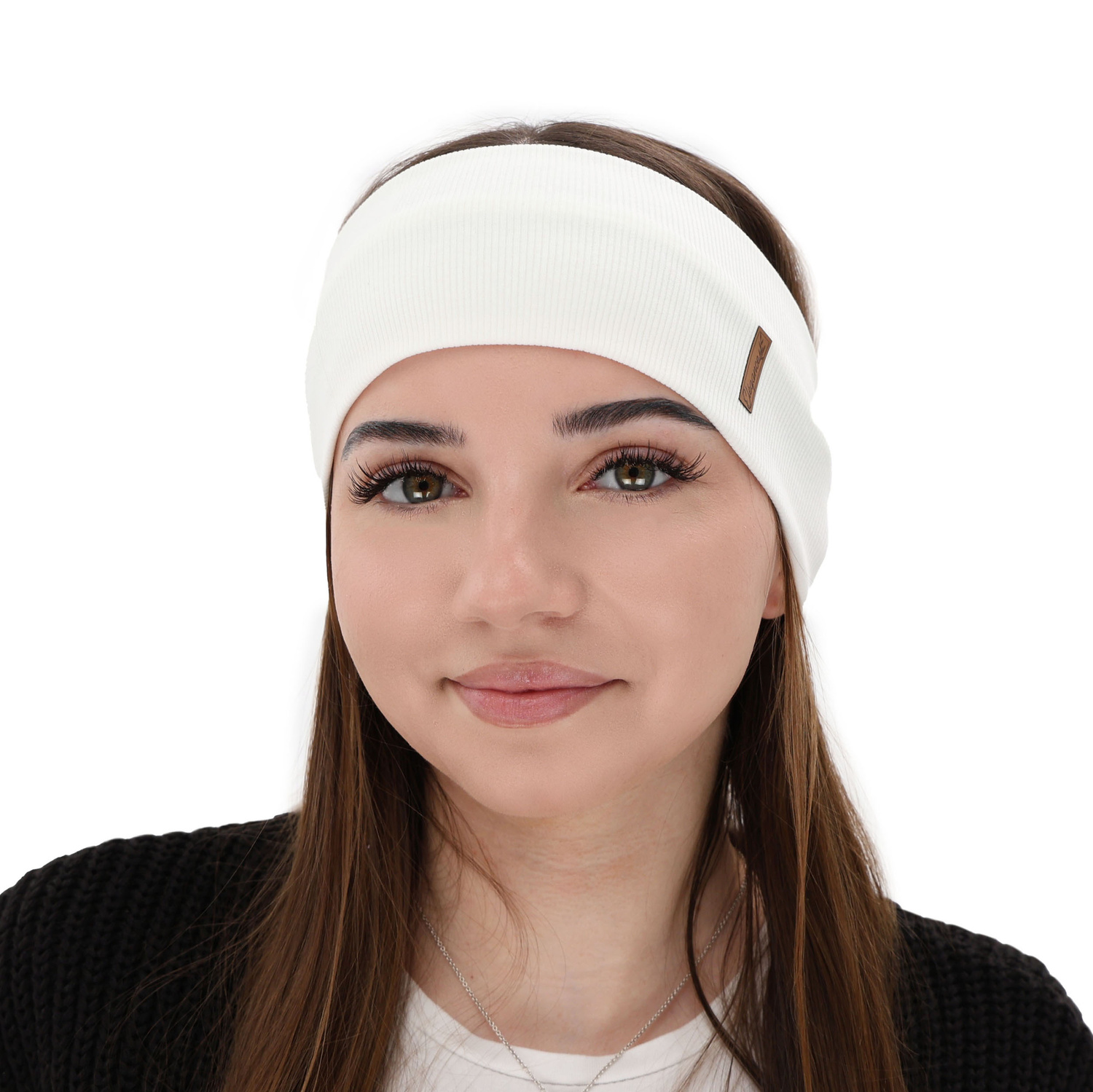 Dámská podzimní/ jarní čelenka, sivá, bavlnená Sharon