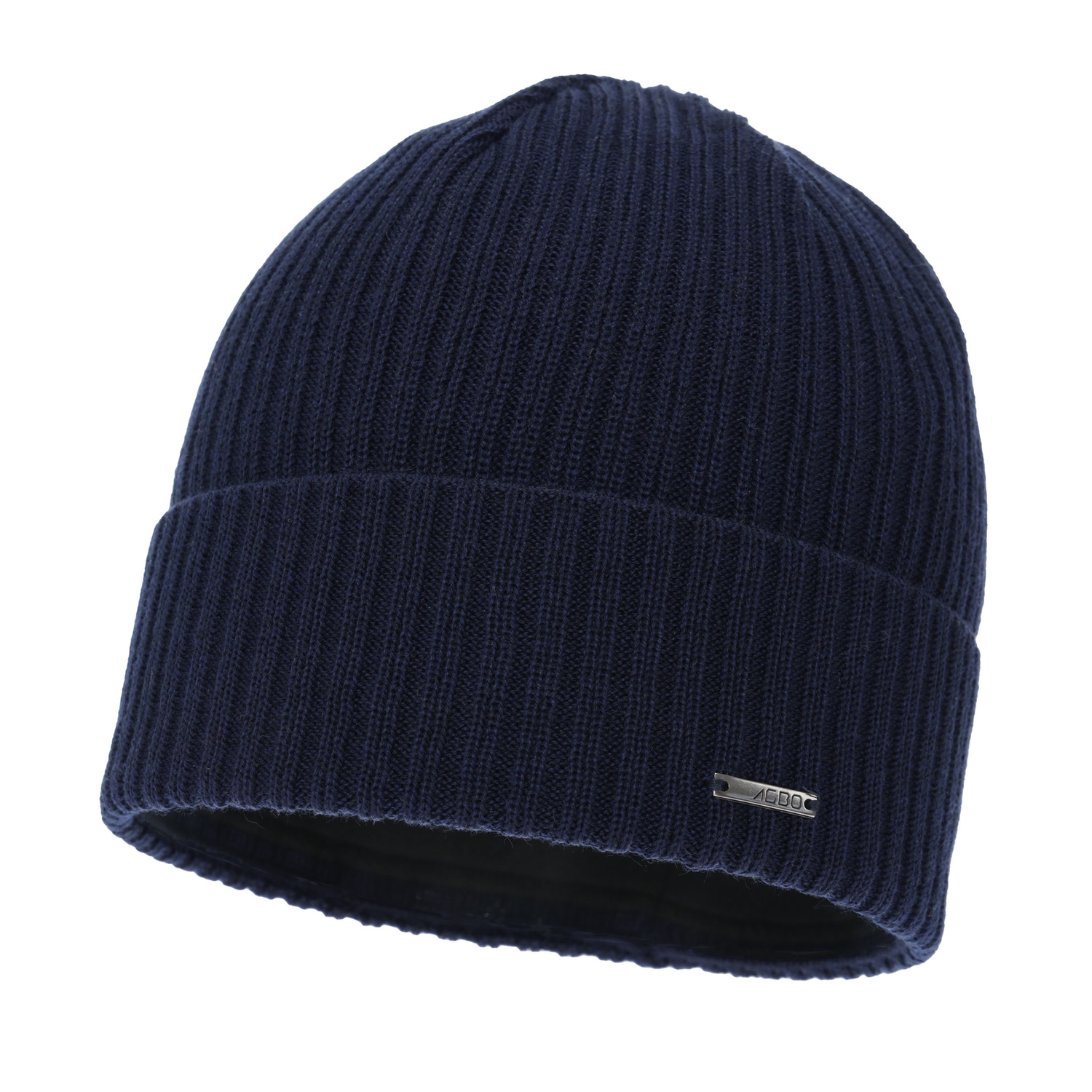 Pánská zimní čiapka, modrá, s merino vlnou, Baltor