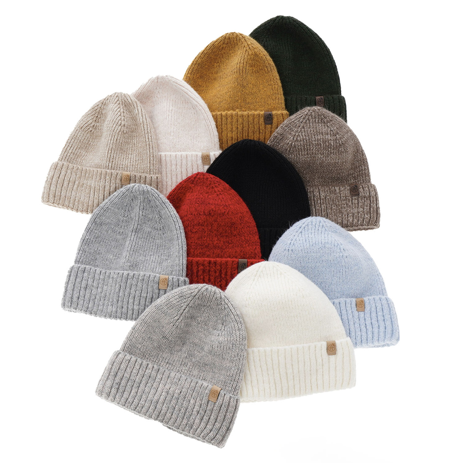 Dámska zimná čiapka ružová merino vlnená Alvara