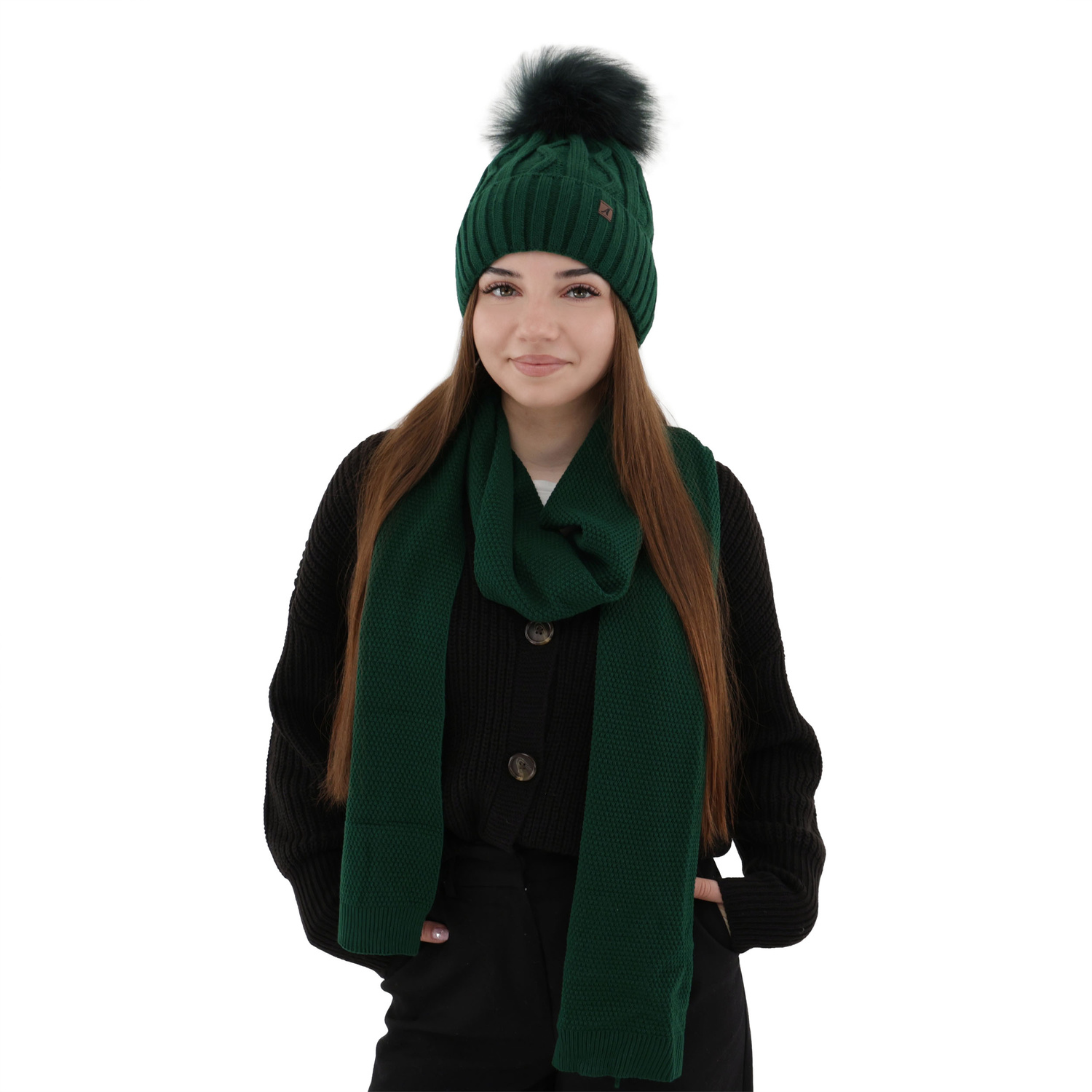 Dámska zimná šatka růžová Agora