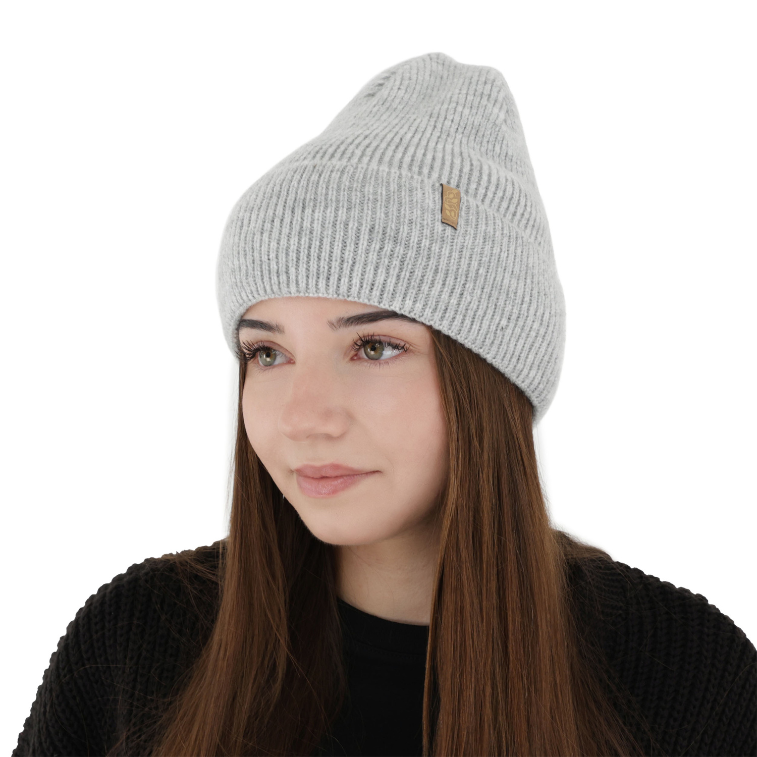 Dámská zimní čiapka šedá, s merino vlnou, Tahoe