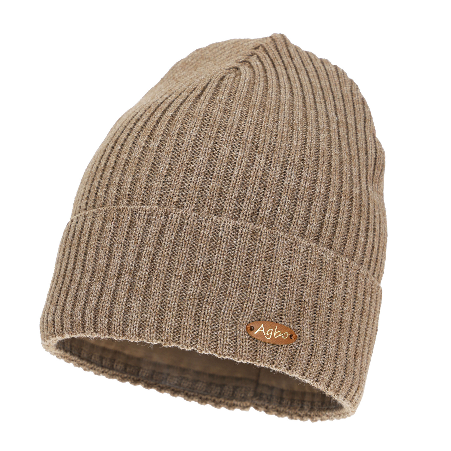 Dámská zimní čiapka, hnedá, s merino vlnou Shila