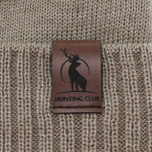 Pánská zimní čiapka, svetlohnedá, s merino vlnou, Hogan