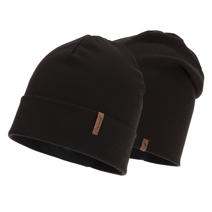 Dámská podzimní/ jarní čiapka, hnedá, bavlnená, Zenita