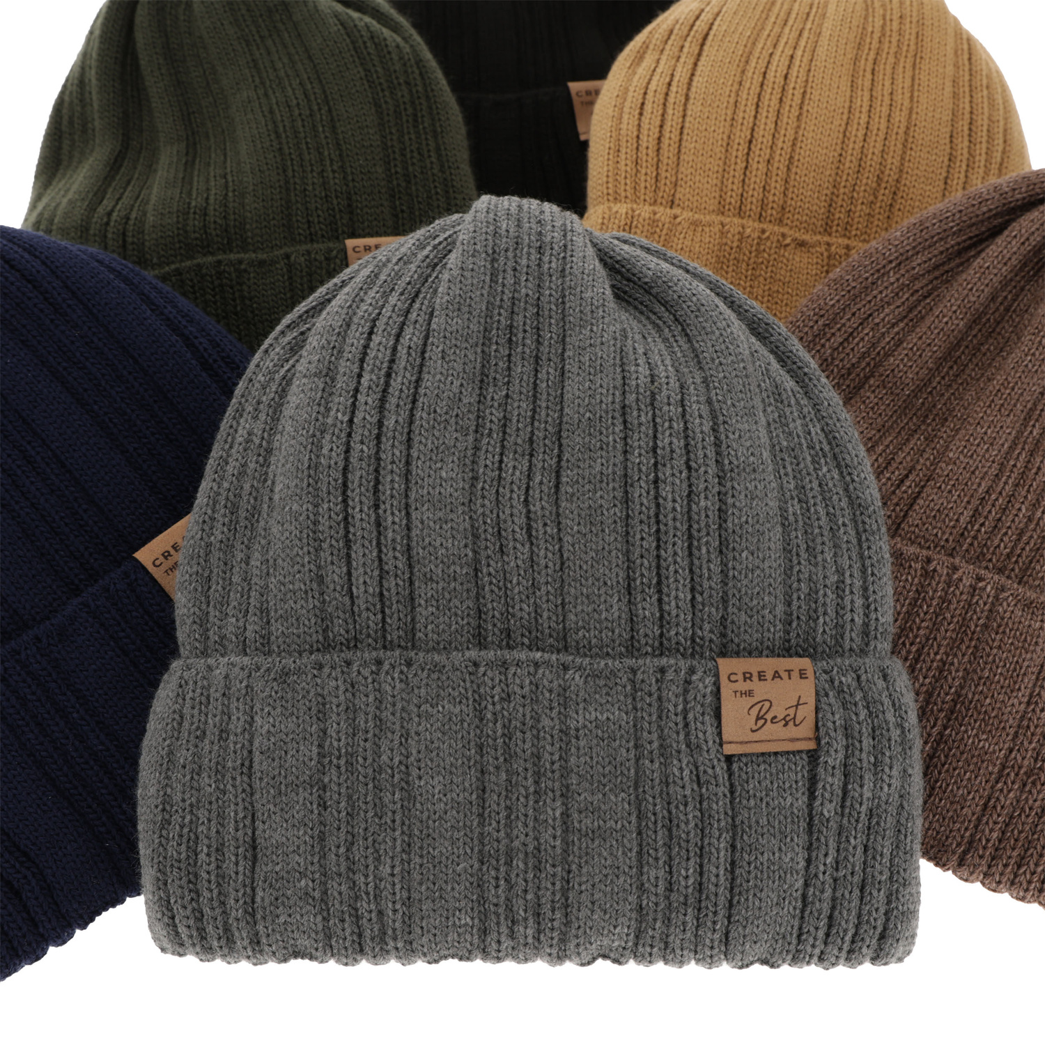 Komplet zimní chlapecký: čiapka a tunel, jasnobrązowy, Klaris