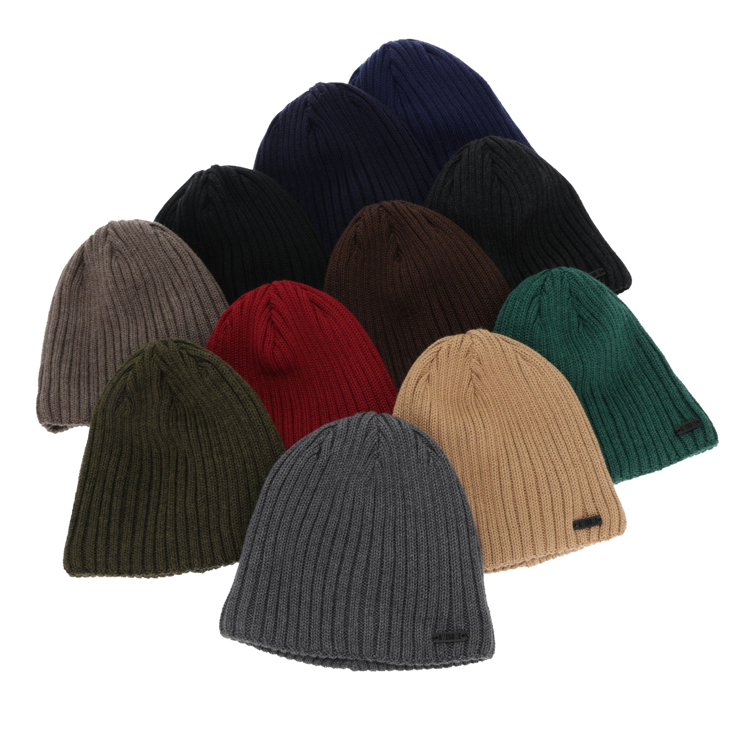 Pánská zimní čiapka, khaki, s merino vlnou, Adagio