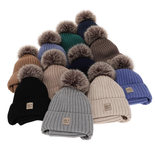 Komplet zimný chlapčenský: čiapka a tunel černý 100% extra fine merino vlna s podšívkou z vlnené Morti