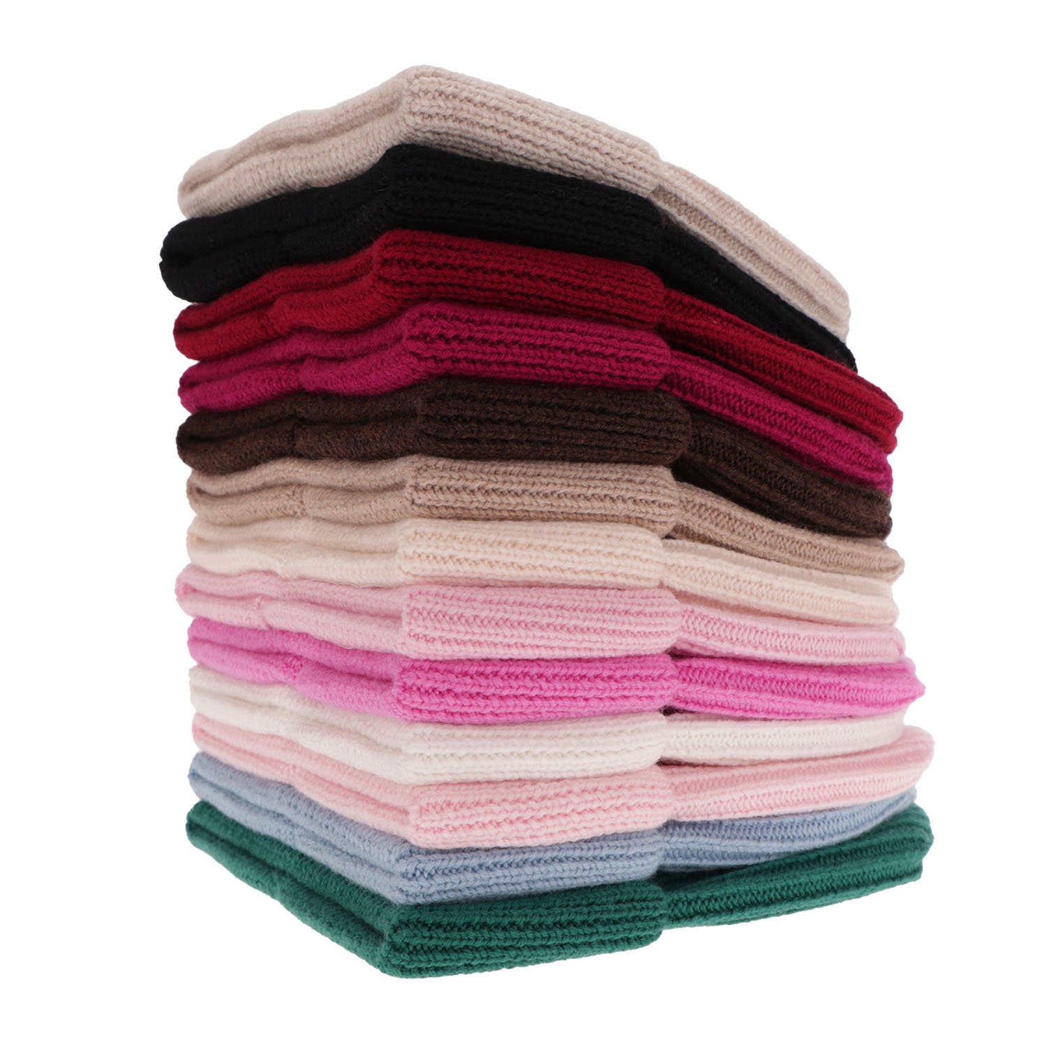 Dámská zimní čepice růžová 100% extra fine merino vlněná Isla