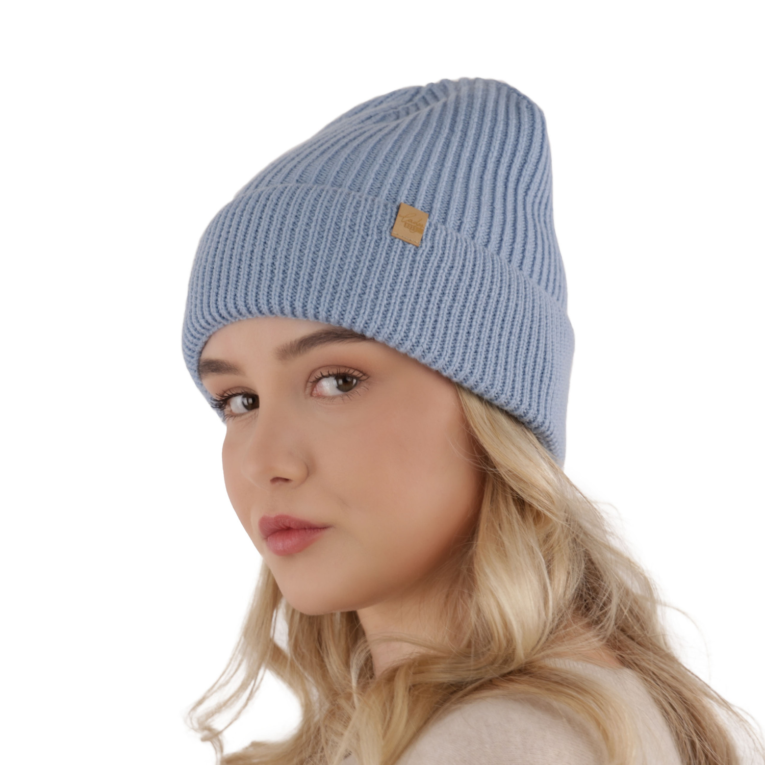 Dámská zimní čepice černá 100% extra fine merino vlněná Isla