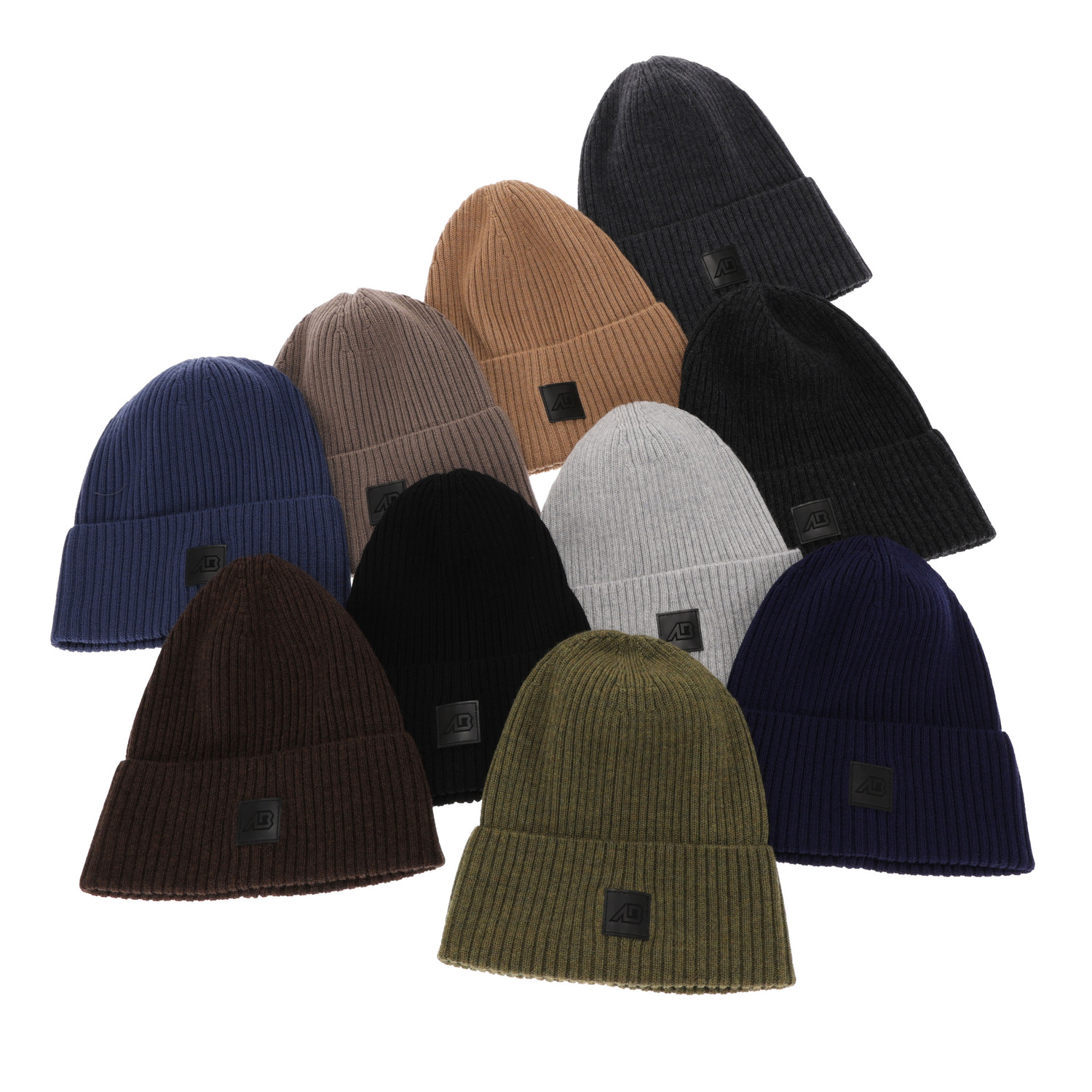 Pánska jarná- zimná čiapka modrá 100% extra fine merino vlněná Matias