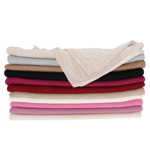 Šála zimní dámská, ružová, 100 % merino vlnená, Elonia