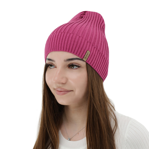 Dámská jarní, podzimní čiapka, s bavlnou, biela, Mirona