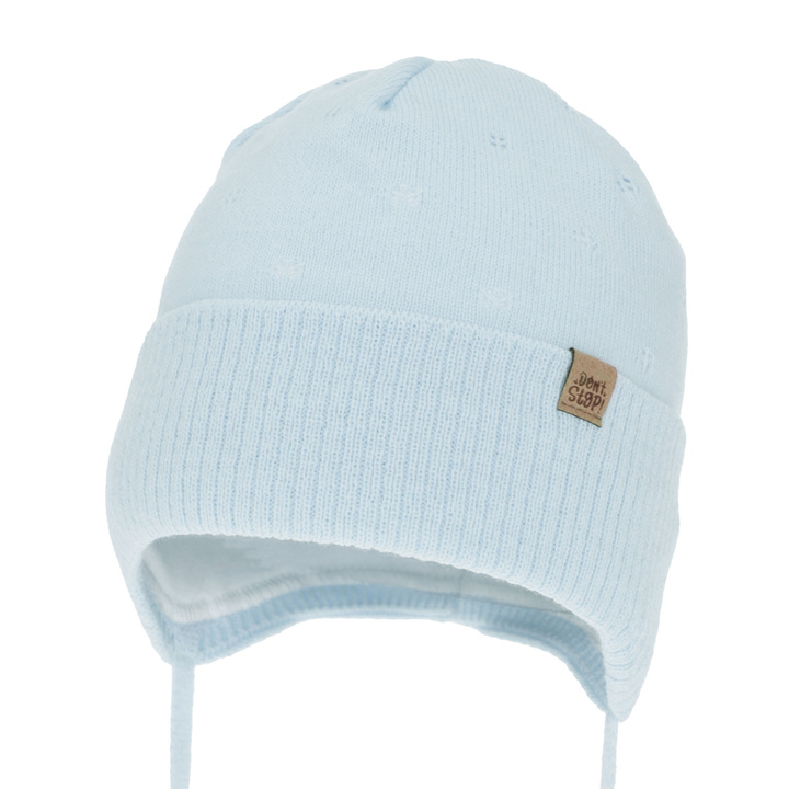 Chlapecká podzimní/jarní čiapka, modrá, zaväzovacia, Leif