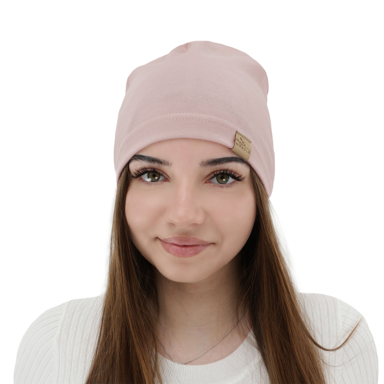 Dámska jesenná/jarná čiapka bavlnená růžová Brema
