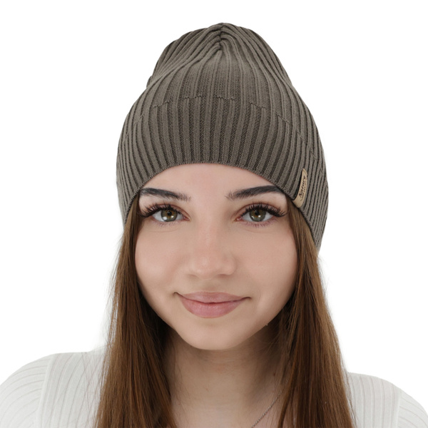 Dámská jarní, podzimní čiapka, khaki, Mirona