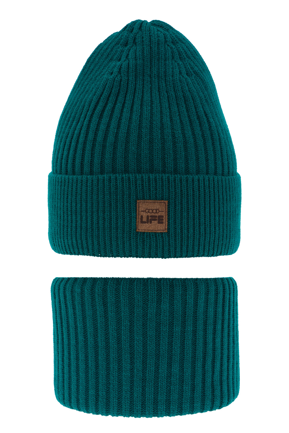 Komplet zimný chlapčenský: čiapka a tunel zelený Basilio