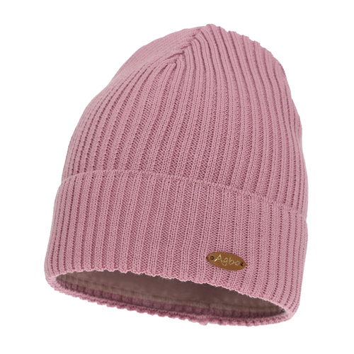 Dámská zimní čiapka, fialová, s merino vlnou Shila