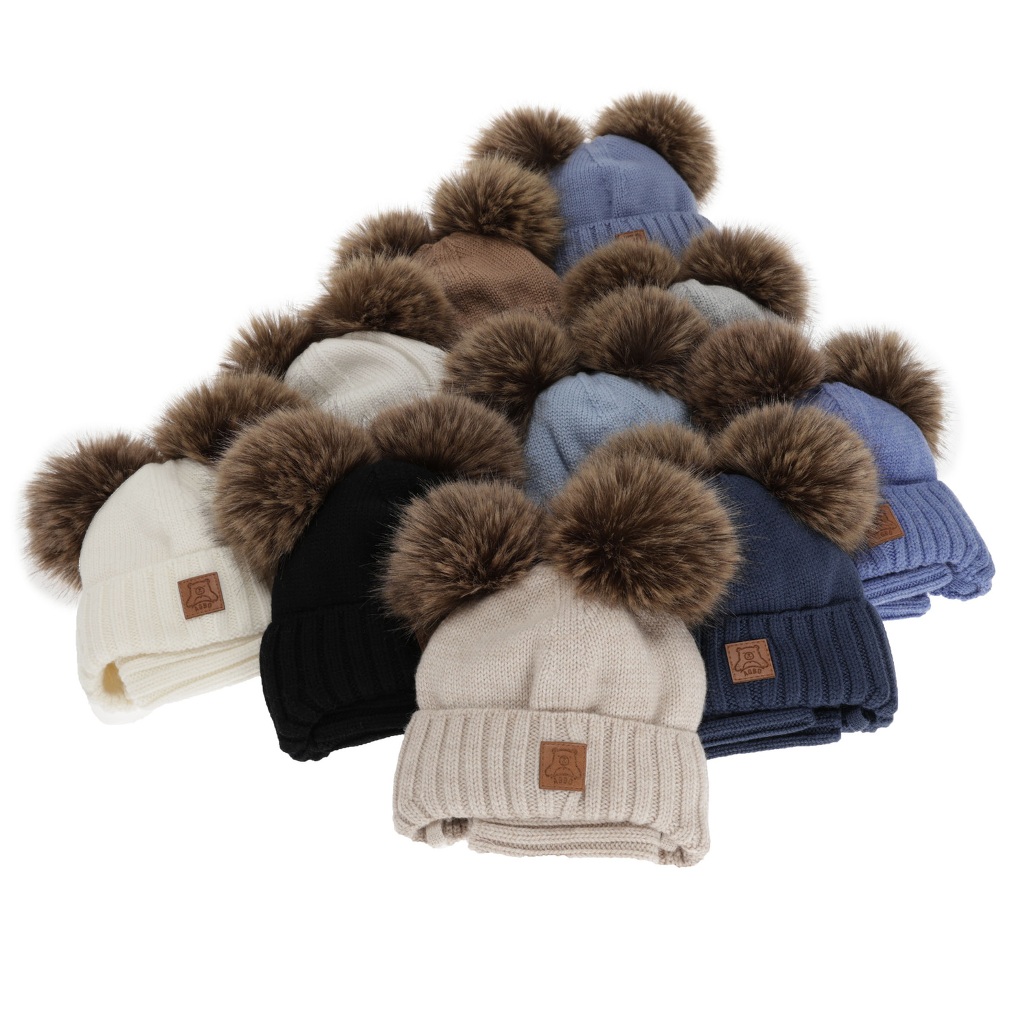 Chlapecká čiapka a nákrčník, zimný set, čierny, 100% merino vlna, podšitý vlneným polaram, Ronik