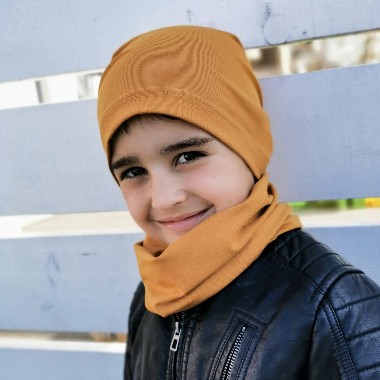 Jesenný/jarný chlapčenský set: čiapka a tunel Hazel